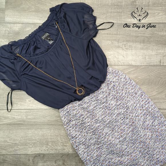 Enfocus Studio Short Sleeve Mini Dress Size 8 - Picture 3 of 7